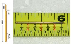 China 20 PinsP160-J-4R 0.0535 OAL 0.966&quot; POGO spring test pin spear tip P160-B-4R factory