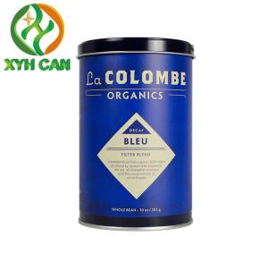 China Tin Cans for Coffee Powder Tin with Screw Cap Cans for Packaging Coffee CMYK Printing factory