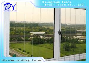 China 304 Aluminum Track Balcony Window Invisible Grille factory