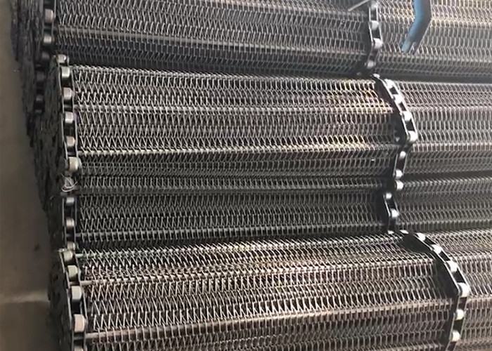 304SS Chain Wire Mesh Belts / Chain Conveyor Belts For Noodles Drying Machine