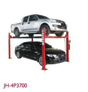 China Alarm Ring Four Post Vehicle Lift High Performance Total Length 5230mm factory