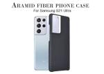 Lightweight Samsung S21 Ultra Aramid Case Black Color Carbon Fiber Case