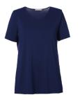 100% Cotton Basic Ladies Short Sleeve Tops With Round Neck Fashion Tee Shirt