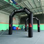 best giant rainbow sport entrance inflatable advertising arches with balloon