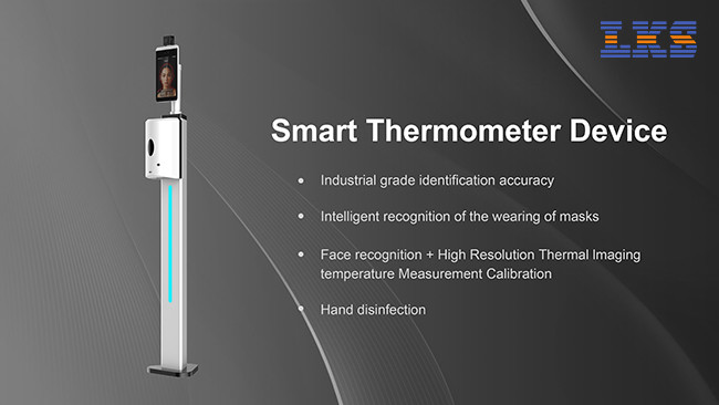 All In One 1000ml Contactless Sanitizer Dispenser Face Recognition