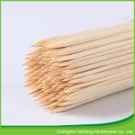 Natural Disposable Bamboo Barbecue Sticks Customized Logo