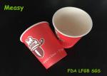 8oz Printed Coffee Paper Cups for tea / beverage , single PE materials