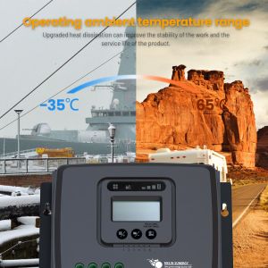 Lifepo4 Intelligent RV Solar Charge Controller MPPT 12v 30a 100V Input Bluetooth