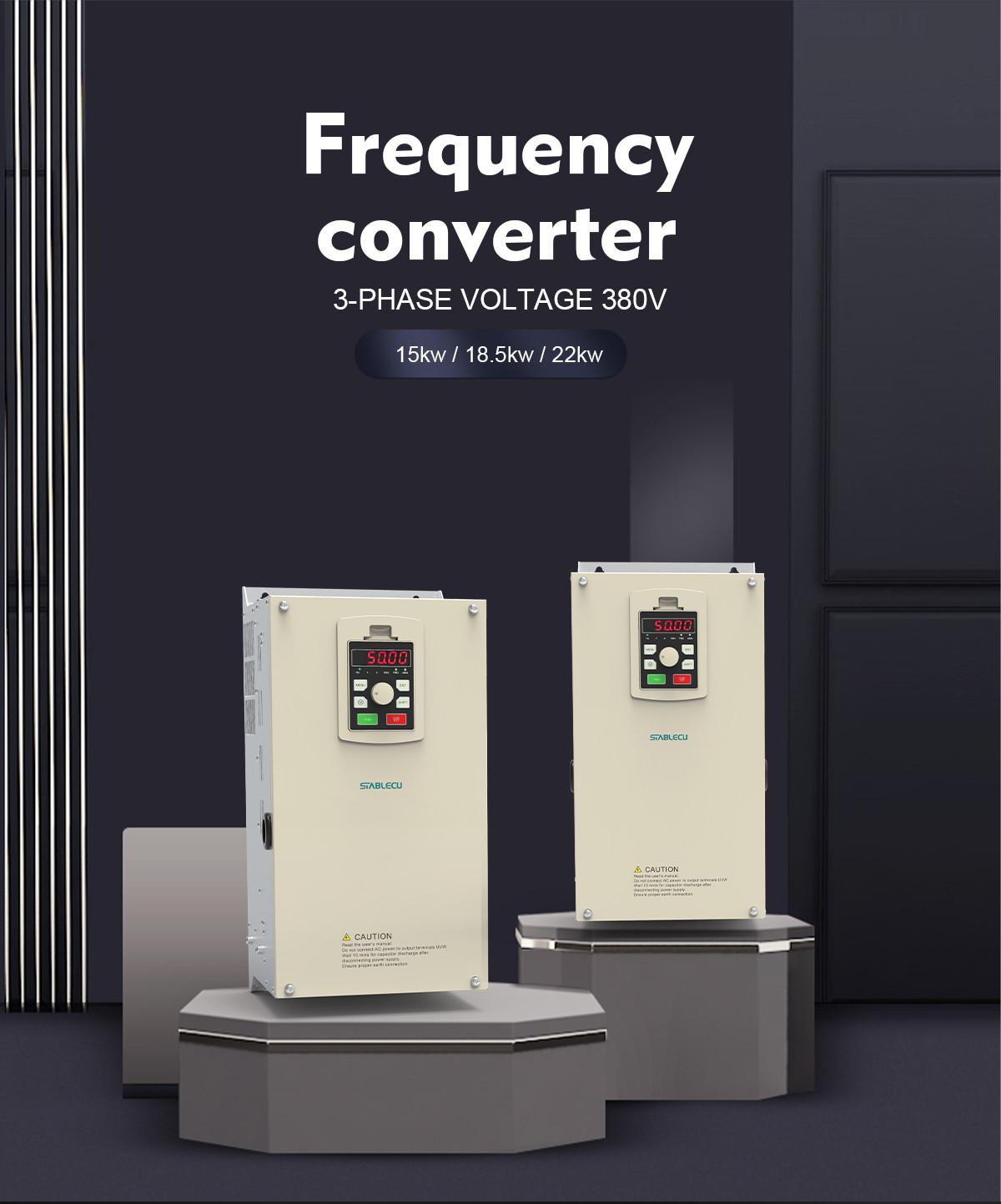 15KW Three Phase Frequency Inverter , Energy Saving VFD Three Phase Converter