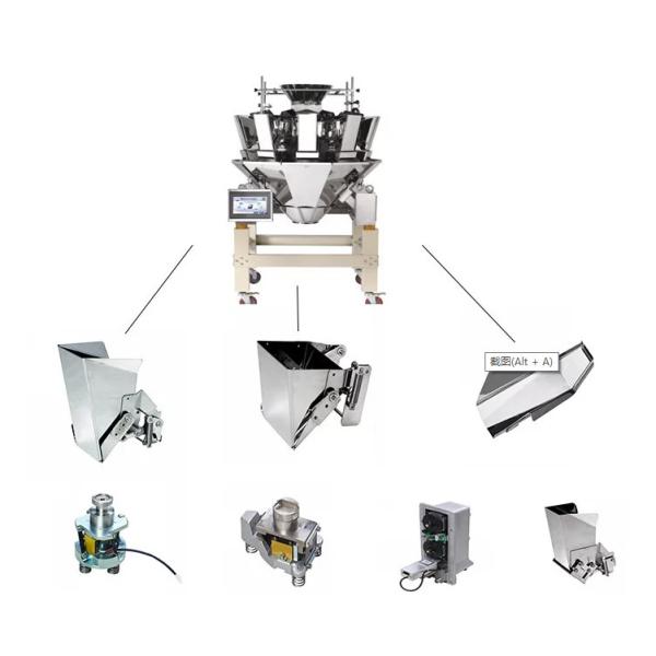 7 Inch HMI Chips Multihead Weigher Packing Machine Multi Language
