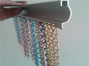 China Class A Decorative Aluminum Chain Curtain / Chain Fly Screen factory