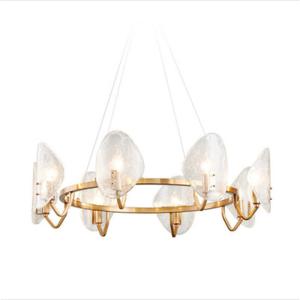 China 850*600mm Living Room E14*8 Light Source Crystal Kitchen Island Lighting factory