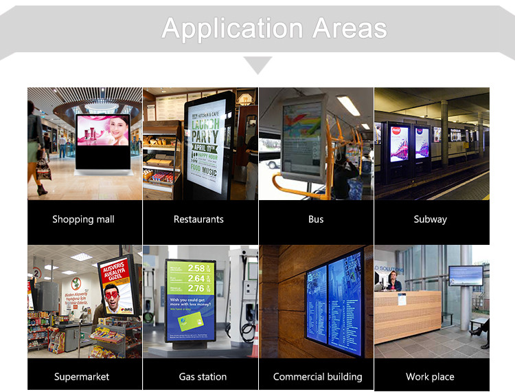 Restaurant Free Standing Kiosk Digital Signage 50 / 60 HZ , 500cd / m2 commercial Digital Signage DDW-AD6501SN