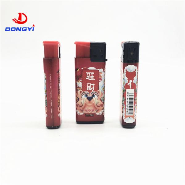 Custom Logo Refillable Plastic Cigarette Lighter Gas Lighters Encendedores Convenient