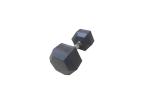 Black Gym Fitness Accessories , Crossfit Rubber Coated Hex Dumbbell