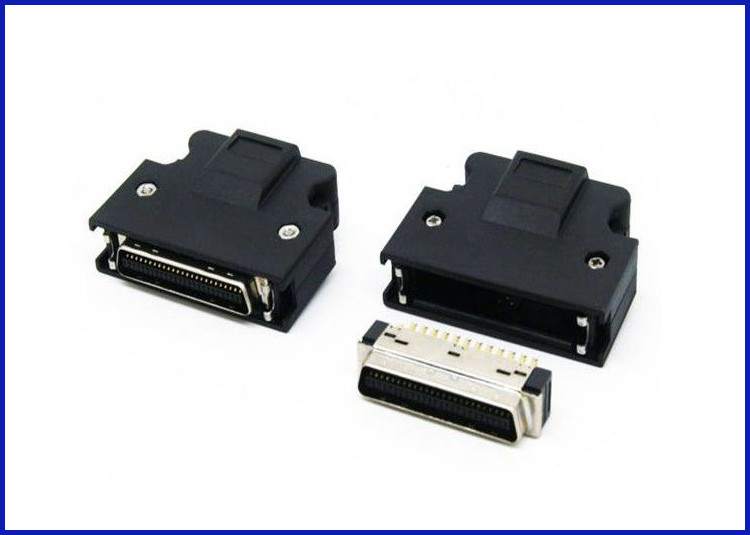 China SCSI 36P Socket Connector metal hood Brass material waterproof factory