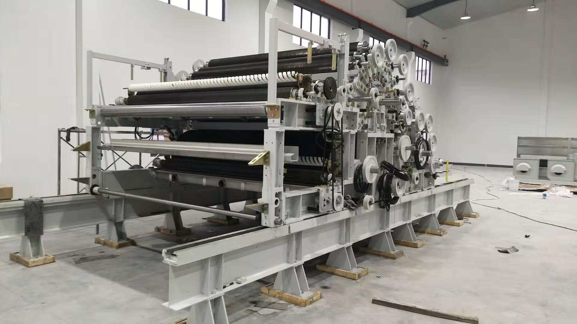 100m/min New design high speed double cylinder nonwoven carding machine for wool