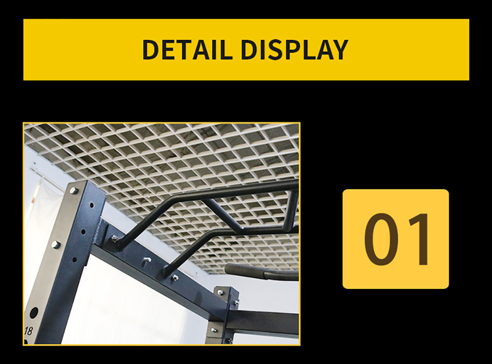 Commercial Fitness Body Building Cable Crossover Multi-Functional Smith Machine Power Cage Squat Rack with Pull up and Chinning