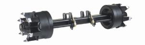 China IATF Huajing Amercian Series Trailer Axle Tractor Use SAE1527 Material factory