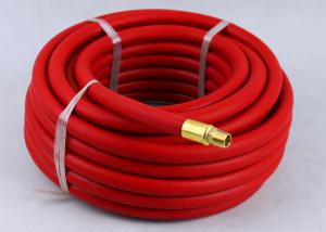 China Red Rubber Air Hose with BSP Or NPT Fittings , Rubber Air Line BP 900 / 1200 Psi factory