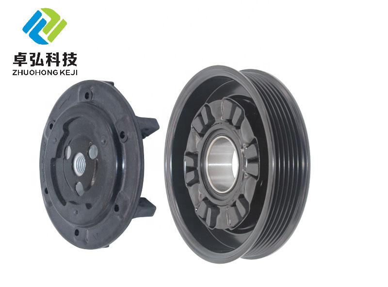 35*52*22mm JH-COPU025 Auto AC Compressor Pulley Clutch Kit 6PK 130MM 12V For AUDI 2.4