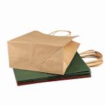 Eco Friendly Takeaway 12x7x17 Paper Bag Brown Kraft Gift Bags