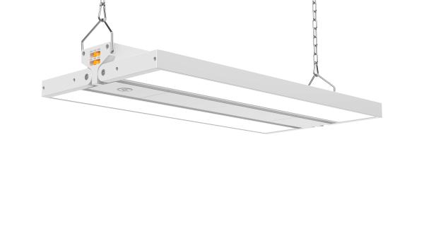 85W 110W 135W Low Bay LED Light Fittings Slim Linear Foldable LED Shop Lights