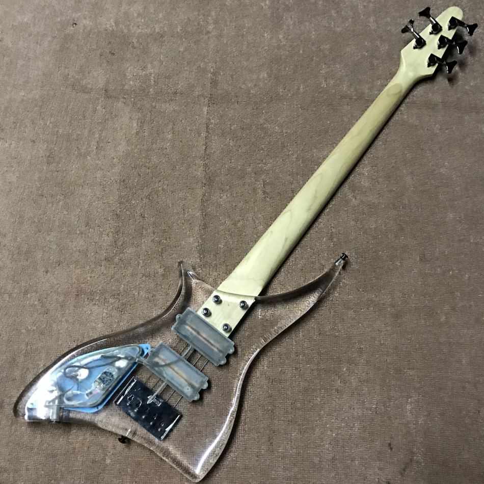 High quality LED light acrylic electric guitar rosewood fingerboard, free shipping