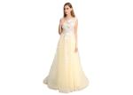 Women'S Evening Saudi Arabic Evening Dresses Floor Length Polyester Fabric
