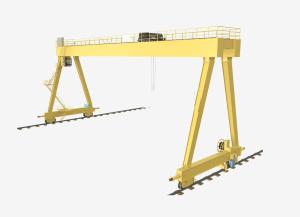 China Double girder bridge and gantry crane with trolley for sale factory