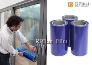 China High UV Resistant Clear Glass Protective Film 1.24 Meter Width For Building Glass factory