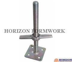 China Adjustable Screw Jack Made Of Solid Steel Rod For Leveling Ringlock Systems factory