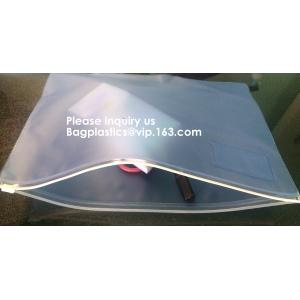 File Packing Bag With Zipper K Zipper File Bag PVC Document Plastic Bag,Zipper