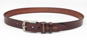 China Handmade Alloy Buckle 140cm Mens Casual Leather Belt factory