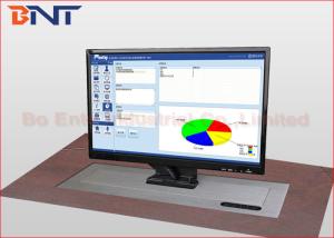 China 19 - 22 Inch Desktop Computer Monitor Lift With Stainless Steel Panel factory