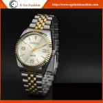 004C Dress Watches Woman Stainless Steel Watch Fashion Quartz Watches Man Couple