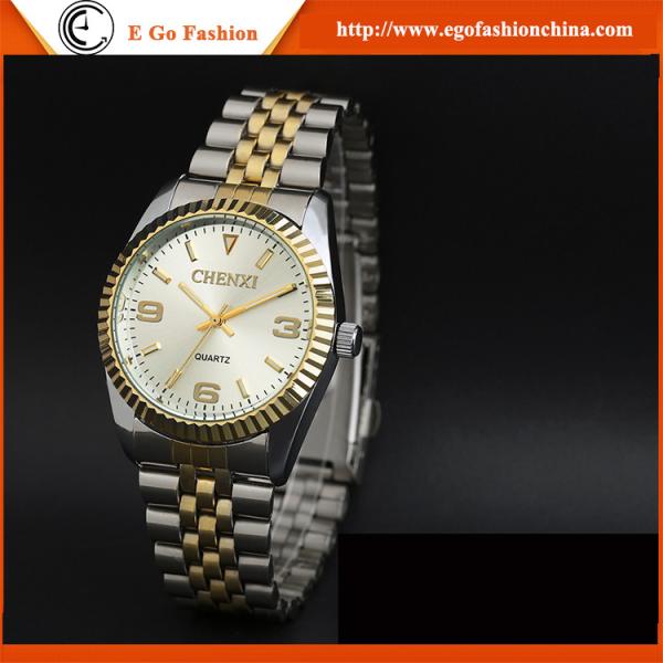 004C Dress Watches Woman Stainless Steel Watch Fashion Quartz Watches Man Couple