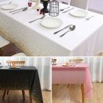Luxury Design PVC Plastic Tablecloth 137x274cm For Restaurant