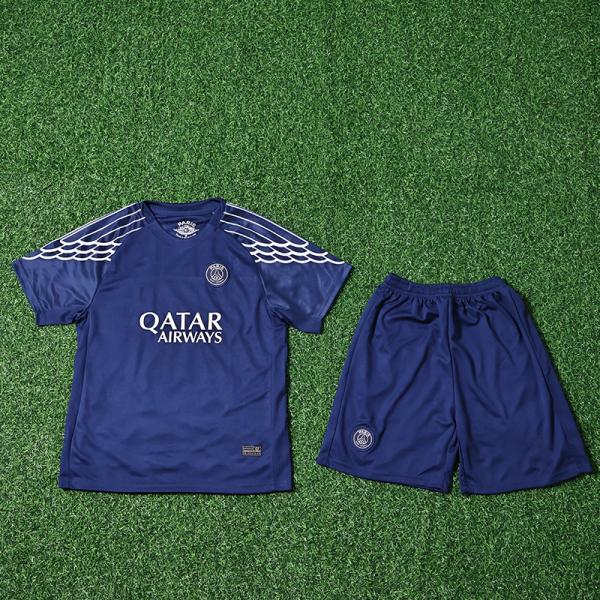 Third Away Childrens Football Jerseys Customized Printing for Paris Saint