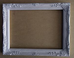 China antique home decor mirror frame,wood white classical mirror frame factory