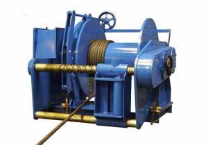 China IACS Approved 10T-150T Marine Single Drum, Double Drum Hydraulic Winch factory