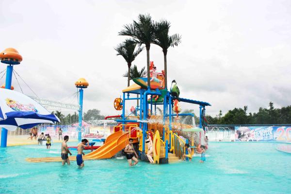 Interactive Fiberglass Water House / Slide Toddler Playground Equipment for