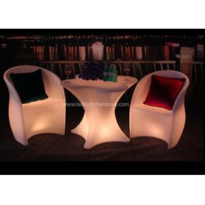 PE Swimming Pool Outdoor Furniture With LED Lighting Customized Colors