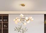 Flower Big Chandelier Interior Designer Ceramic Pendant Lamp Home Decoration For