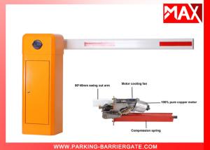 China Electric Vehicle LED Light Rubber Automatic Road Barriers With Arm Auto Reverse factory