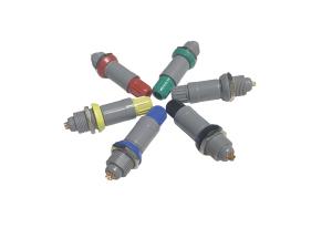 China Self Latching 1P Plastic Push Pull Connector Soldering Pin Connectors factory