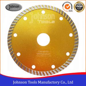 China 125 Mm Sintered Turbo Hot Press Diamond Cutting Blades For Tiles GB Standard factory