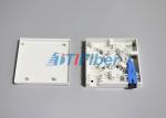 SC / LC Fiber Adapter Fiber Optic Splice Box 2 Port Socket Panel