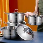 Kitchen Sets Accessories Stainless Steel Cookware Non Stick Cooking Ware