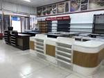 Factory customization comptoir de boutique meja kasir supermarket cashier